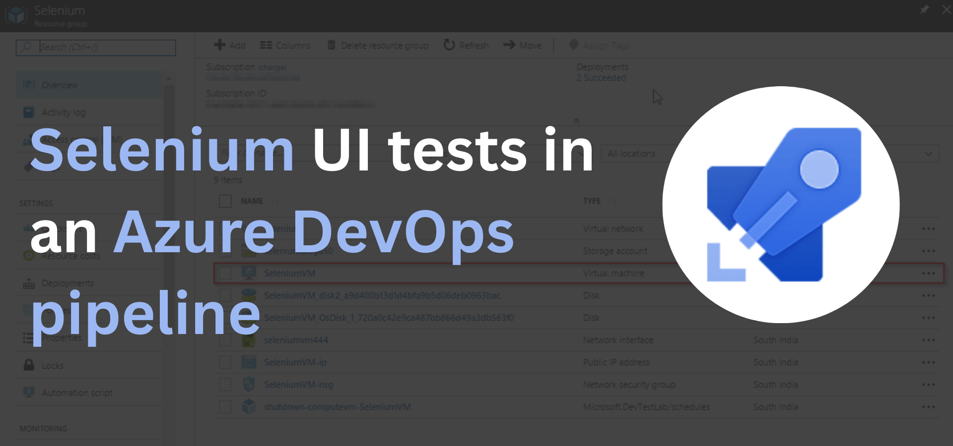 Selenium UI tests in an Azure DevOps pipeline