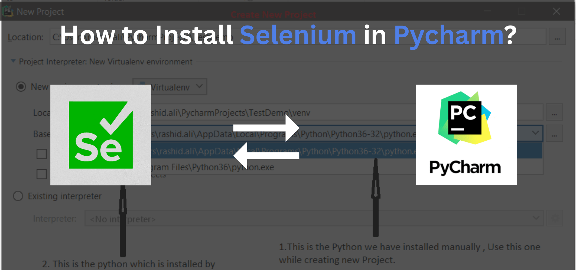 How to Install Selenium in Pycharm?